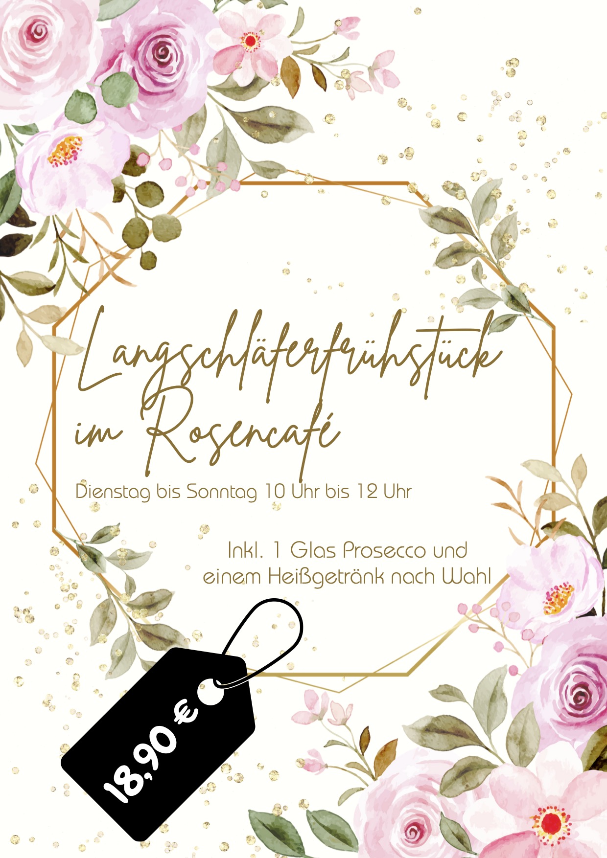 Frühstück im Rosencafe