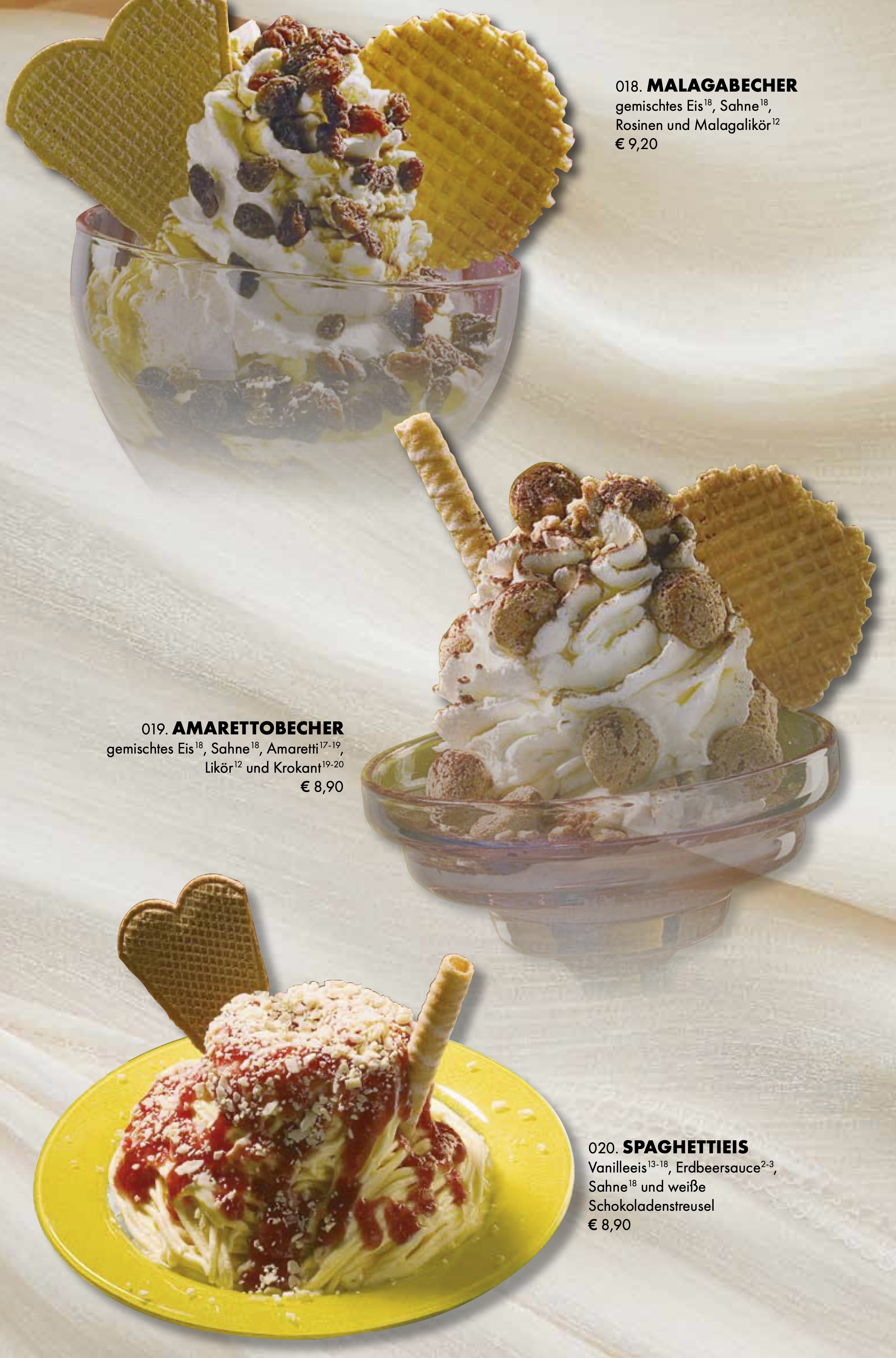 Speisekarte Rosencafe